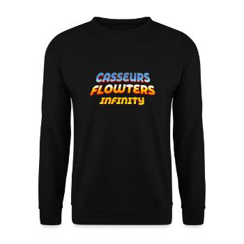 Infinite Flowters Breakers - Unisex Sweatshirt - black - Front - Alina (178cm) & Michal (187cm)