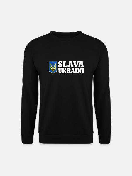 Slava ukraini - Unisex sweater - sort