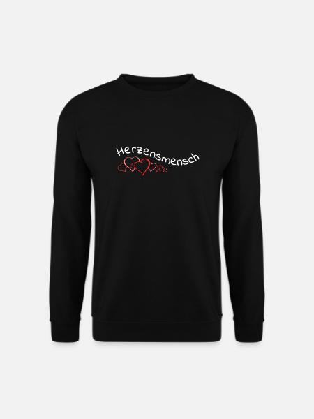 Herzensmensch - Unisex Pullover - Schwarz