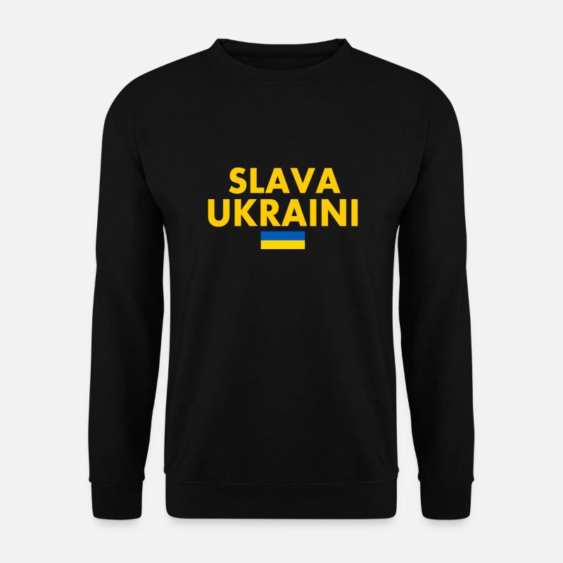 Slava ukraini - Unisex Sweatshirt - black