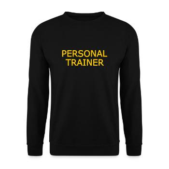 Personal trainer - Unisex Sweatshirt - black - Front - Alina (178cm) & Michal (187cm)
