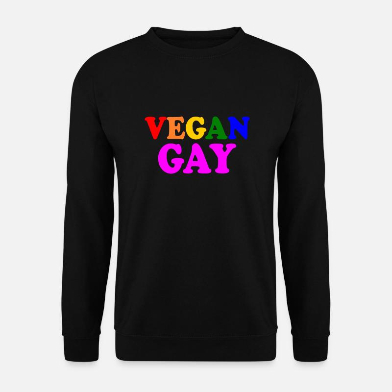 Vegan gay - Unisex Pullover - Schwarz