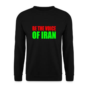 Be the voice of iran - Unisex Sweatshirt - black - Front - Alina (178cm) & Michal (187cm)