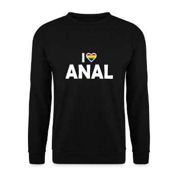 I love anal - Sweat-shirt Unisexe - noir - Devant - Alina (178cm) & Michal (187cm)