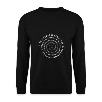 Happy Pi Day Mathematiker 3,14 Shirt Geschenk - Unisex Pullover - Schwarz - Vorne - Alina (178cm) & Michal (187cm)