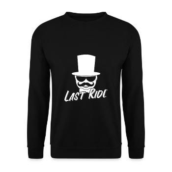 JGA 2019 T-Shirt Geschenk Team Bräutigam Groom - Unisex Pullover - Schwarz - Vorne - Alina (178cm) & Michal (187cm)
