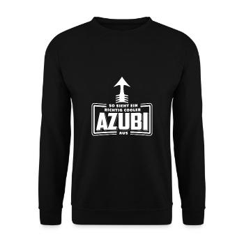 Voici Un Vrai Cool Azubi En T-Shirt - Sweat-shirt Unisexe - noir - Devant - Alina (178cm) & Michal (187cm)