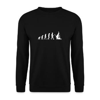 Chemise de ramoneur Kaminkehrer Evolution - Sweat-shirt Unisexe - noir - Devant - Alina (178cm) & Michal (187cm)