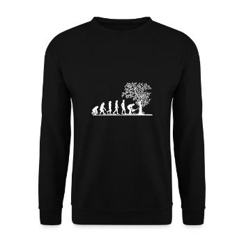 Evolution Lumberjack Förster Forestry Shirt - Unisex Sweatshirt - black - Front - Alina (178cm) & Michal (187cm)
