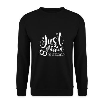 Il y a 10 ans, nous étions juste mariés - Sweat-shirt Unisexe - noir - Devant - Alina (178cm) & Michal (187cm)