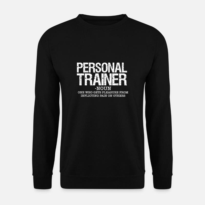 Personal Trainer Fitness Training Definition Shirt - Unisex Pullover - Schwarz