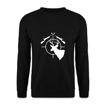 Deer Hunt Deer Hunter T-Shirt cadeau - Sweat-shirt Unisexe - noir - Devant - Alina (178cm) & Michal (187cm)