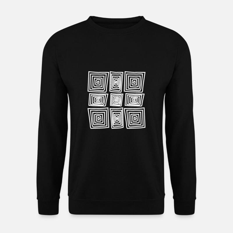 Illusion Optische Täuschung T-Shirt Funny - Unisex Pullover - Schwarz
