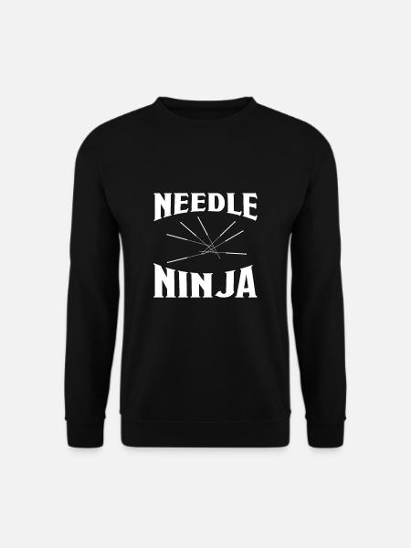 Needle Ninja Akupunktur T-Shirt Geschenk - Unisex Pullover - Schwarz