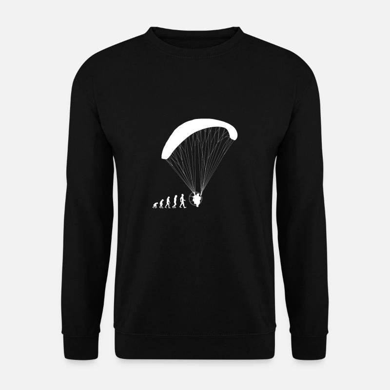 Chemise cadeau Evolution paramoteur - Sweat-shirt Unisexe - noir