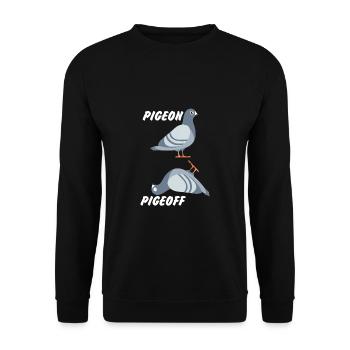 Pigeon Pigeon Pigeon cadeau - Sweat-shirt Unisexe - noir - Devant - Alina (178cm) & Michal (187cm)