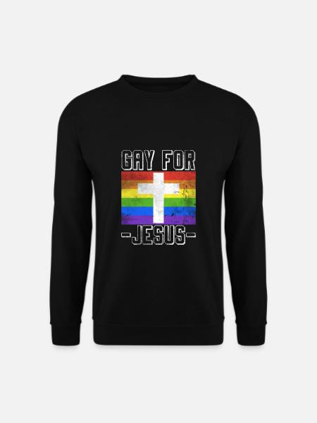 Gay Pour Jésus LGBT Drapeau Foi - Sweat-shirt Unisexe - noir