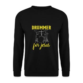 Batteur pour Jésus batteur - Sweat-shirt Unisexe - noir - Devant - Alina (178cm) & Michal (187cm)