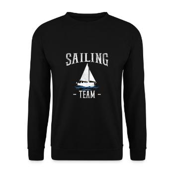 T-shirt de l'équipe de voile Équipe de voile - Sweat-shirt Unisexe - noir - Devant - Alina (178cm) & Michal (187cm)