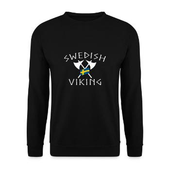 Swedish Viking Swedish Viking Sweden - Unisex Sweatshirt - black - Front - Alina (178cm) & Michal (187cm)