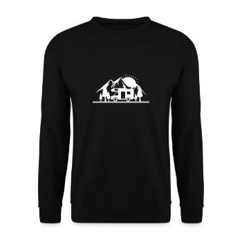 Cadeau de camping-car caravane - Sweat-shirt Unisexe - noir - Devant - Alina (178cm) & Michal (187cm)