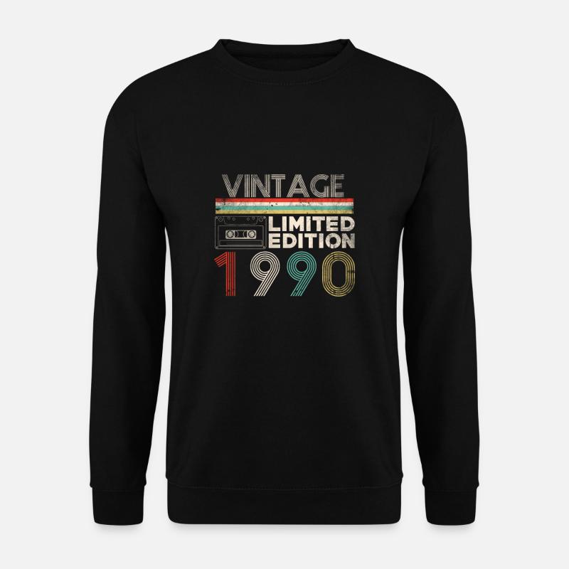 Vintage cassette édition limitée 1990 30 ans - Sweat-shirt Unisexe - noir