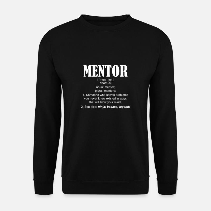 Mentor Coach T-Shirt Definition Geschenk - Unisex Pullover - Schwarz