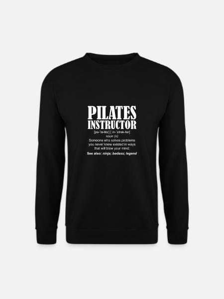 Pilates Instructor Definition Pilates Trainer - Unisex Sweatshirt - black