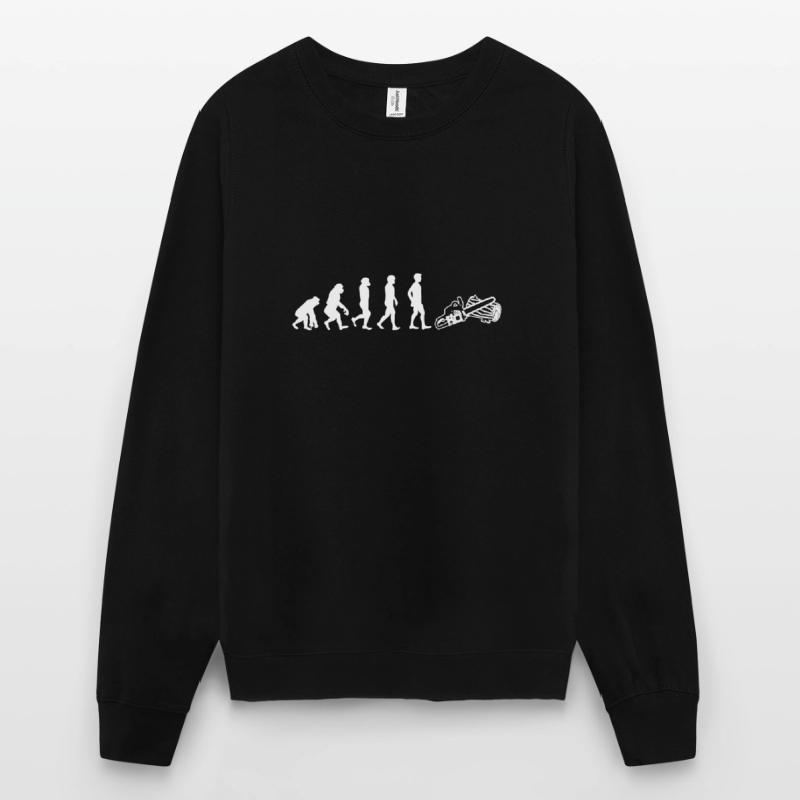 Evolution Woodworker Chainsaw Chainsaw Unisex Sweatshirt