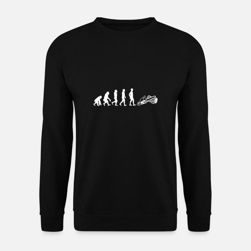 Evolution Holzarbeiter Tronçonneuse Tronçonneuse - Sweat-shirt Unisexe - noir