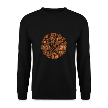 Basketball coach coach team player - Unisex Sweatshirt - black - Front - Alina (178cm) & Michal (187cm)