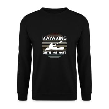 Cadeau de t-shirt mouillé de Gest Me de kayak - Sweat-shirt Unisexe - noir - Devant - Alina (178cm) & Michal (187cm)
