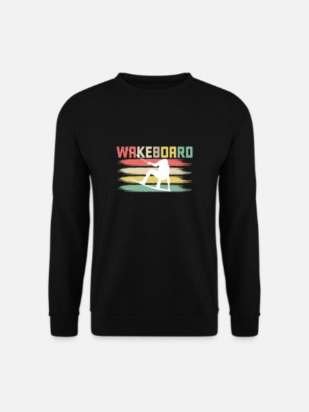 Vintage Retro Wakeboarder T-Shirt Wakboard - Unisex Pullover - Schwarz