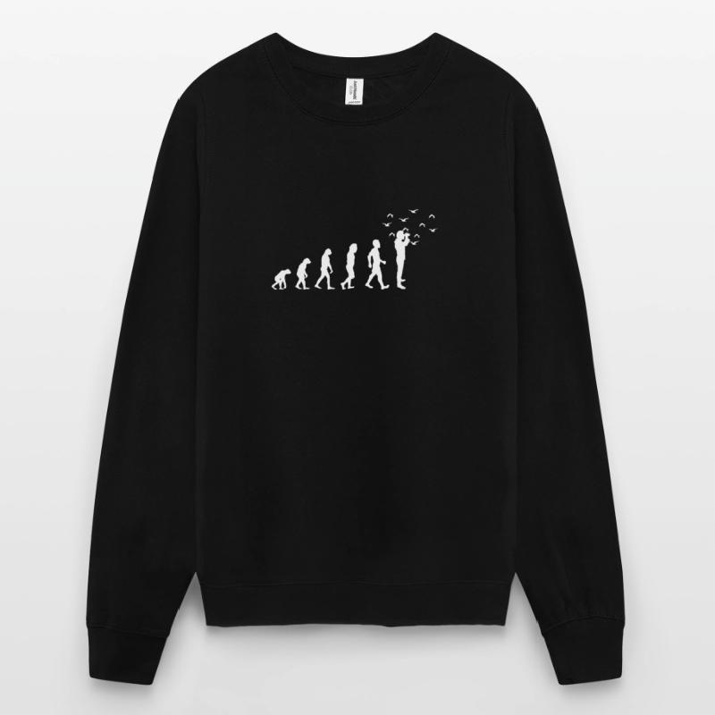 Evolution Vogelbeobachter Vogel Nerd Unisex Pullover