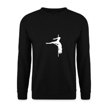 Pole Dance Pole Dancer Shirt Gift - Unisex Sweatshirt - black - Front - Alina (178cm) & Michal (187cm)