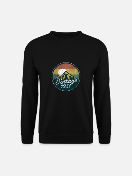 Vintage 1981 Wanderer Bergsteiger 40. Geburtstag - Unisex Pullover - Schwarz