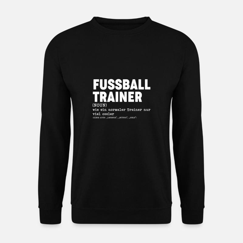 Fußball Coach Trainer T-Shirt Geschenk Definition - Unisex Pullover - Schwarz
