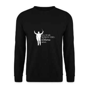 Da War Schon Viel Schönes Dabei Dirigent Shirt - Unisex Pullover - Schwarz - Vorne - Alina (178cm) & Michal (187cm)