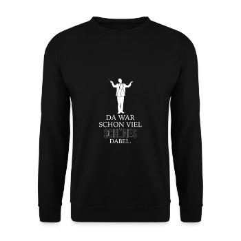 Da War Schon Viel Schönes Dabei Dirigent Shirt - Unisex Pullover - Schwarz - Vorne - Alina (178cm) & Michal (187cm)