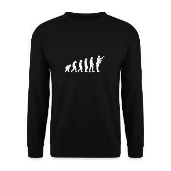 Evolution Dirigent T-Shirt Geschenk - Unisex Pullover - Schwarz - Vorne - Alina (178cm) & Michal (187cm)