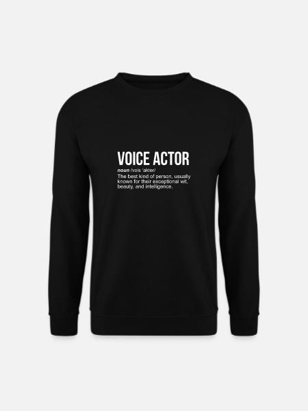 Voice Actor Synchronsprecher Definition Shirt - Unisex Pullover - Schwarz