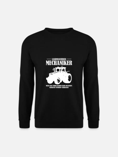 Landmaschinen Mechaniker Mechatroniker Spruch - Unisex Pullover - Schwarz