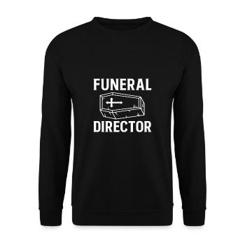 Funeral Director Croque-mort - Sweat-shirt Unisexe - noir - Devant - Alina (178cm) & Michal (187cm)