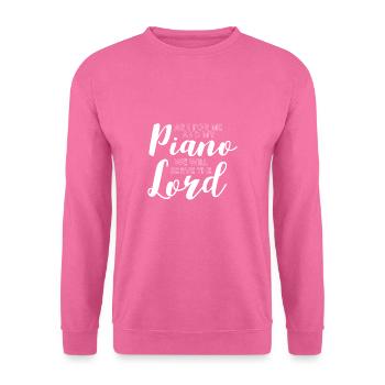 Piano Klavier Jesus Gott Glaube - Unisex Pullover - Pink - Vorne