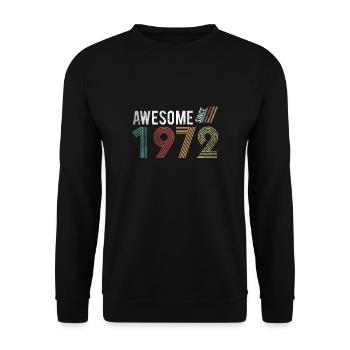 Génial depuis 1972 50e anniversaire - Sweat-shirt Unisexe - noir - Devant - Alina (178cm) & Michal (187cm)