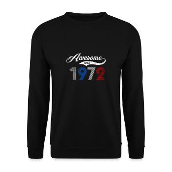 Génial depuis 1972 50e anniversaire - Sweat-shirt Unisexe - noir - Devant - Alina (178cm) & Michal (187cm)