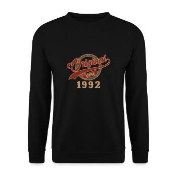 Original depuis 1992 30ème anniversaire - Sweat-shirt Unisexe - noir - Devant - Alina (178cm) & Michal (187cm)