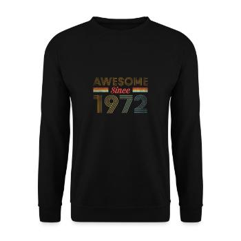 Génial depuis 1972 50e anniversaire - Sweat-shirt Unisexe - noir - Devant - Alina (178cm) & Michal (187cm)