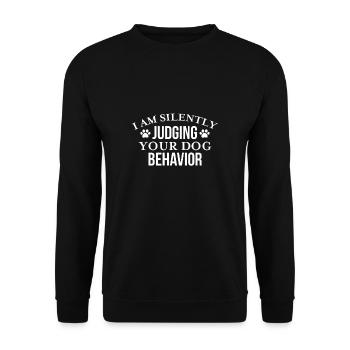 Dog Trainer Gift - Unisex Sweatshirt - black - Front - Alina (178cm) & Michal (187cm)