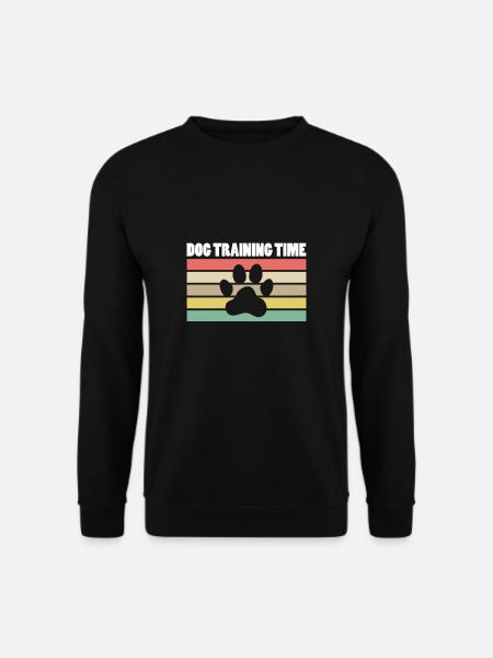 Dog Training Time Geschenk Hundetrainer - Unisex Pullover - Schwarz